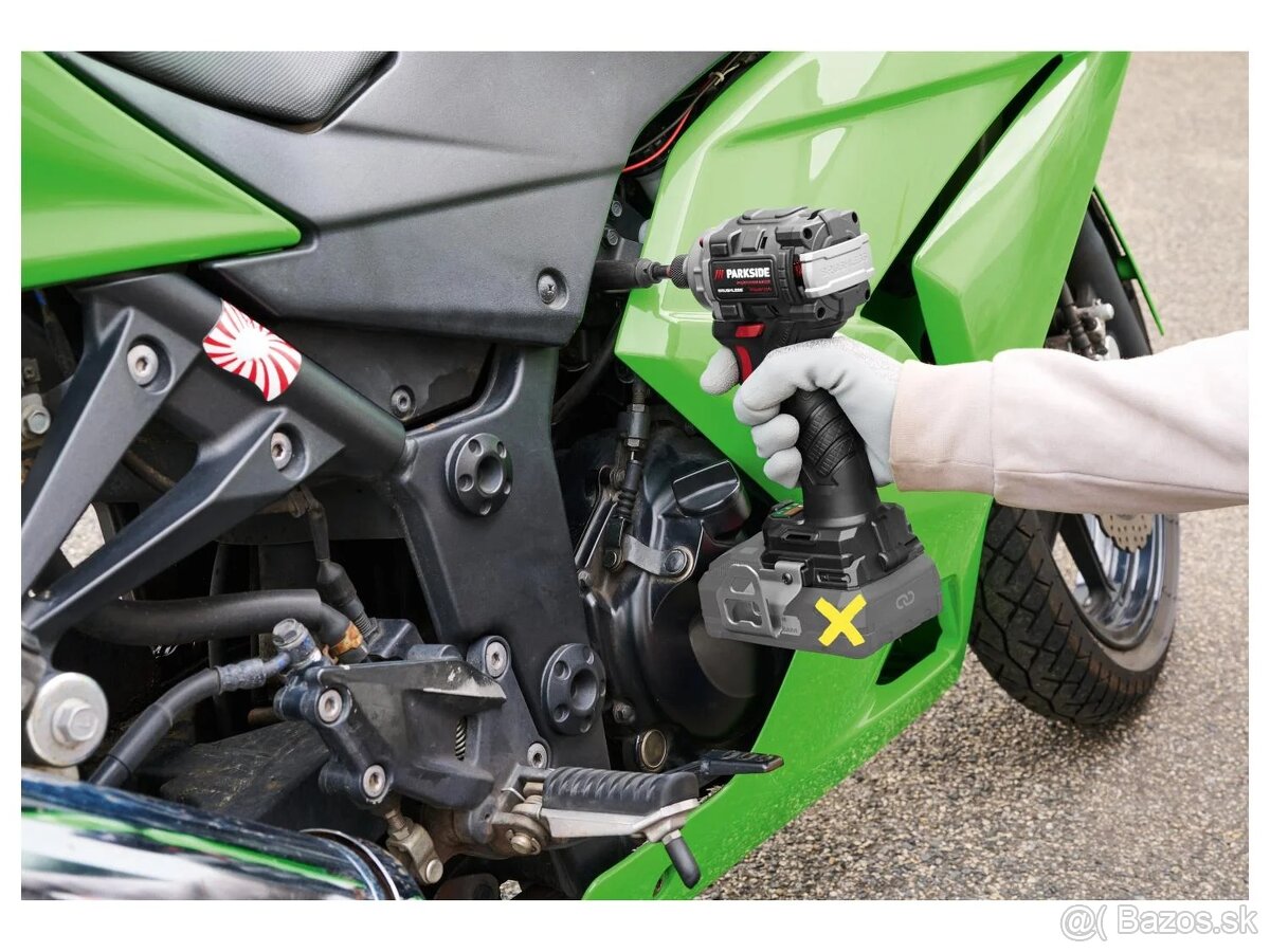 Aku rázový uťahovák parkside performance 20v - 2