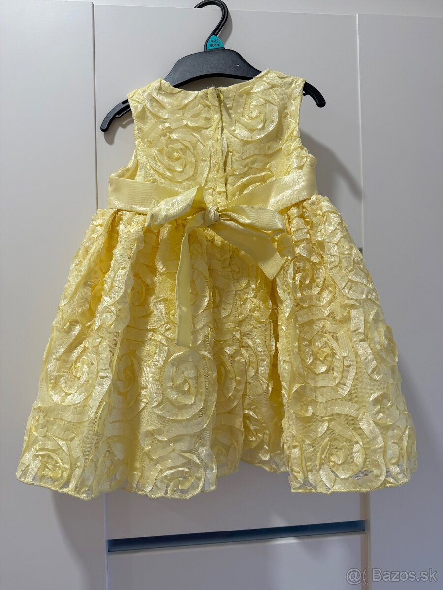 Predám krásne žlté detské šaty 18M - 2