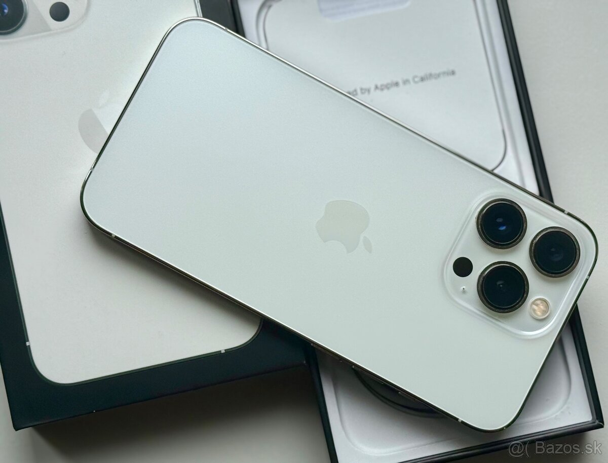 iPhone 13 Pro Max Silver BATERIE 100% TOP - 2