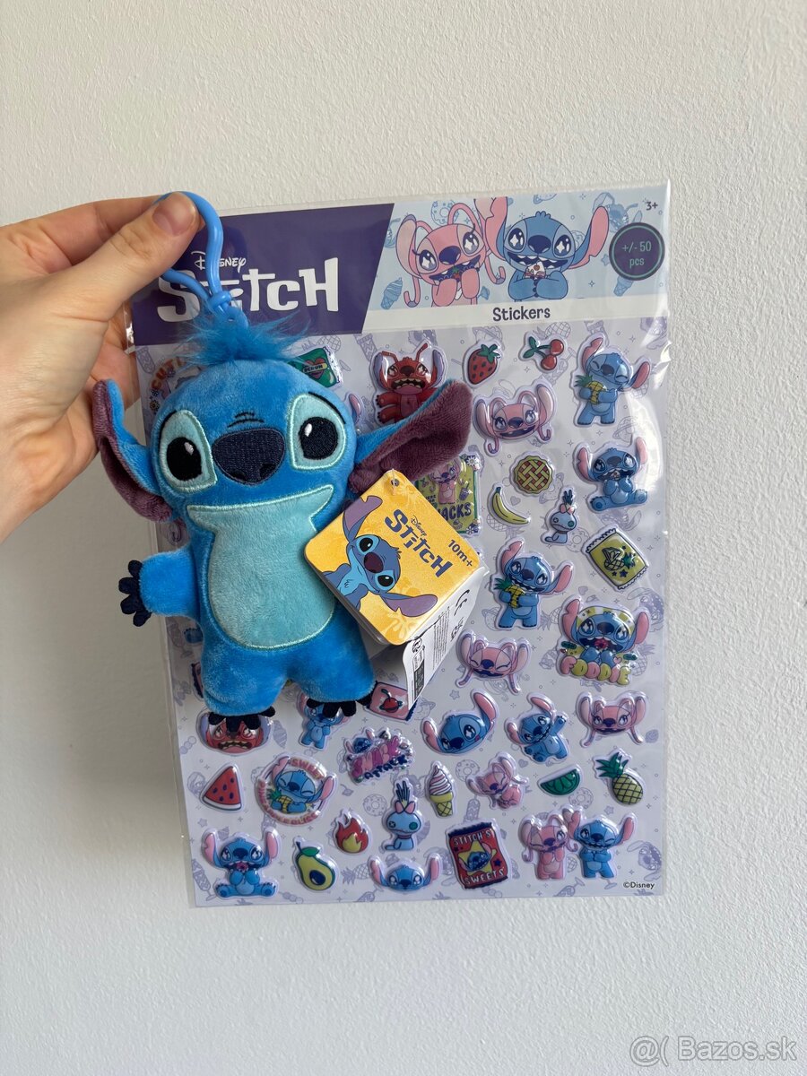 Stitch prívesok + nálepky - 2