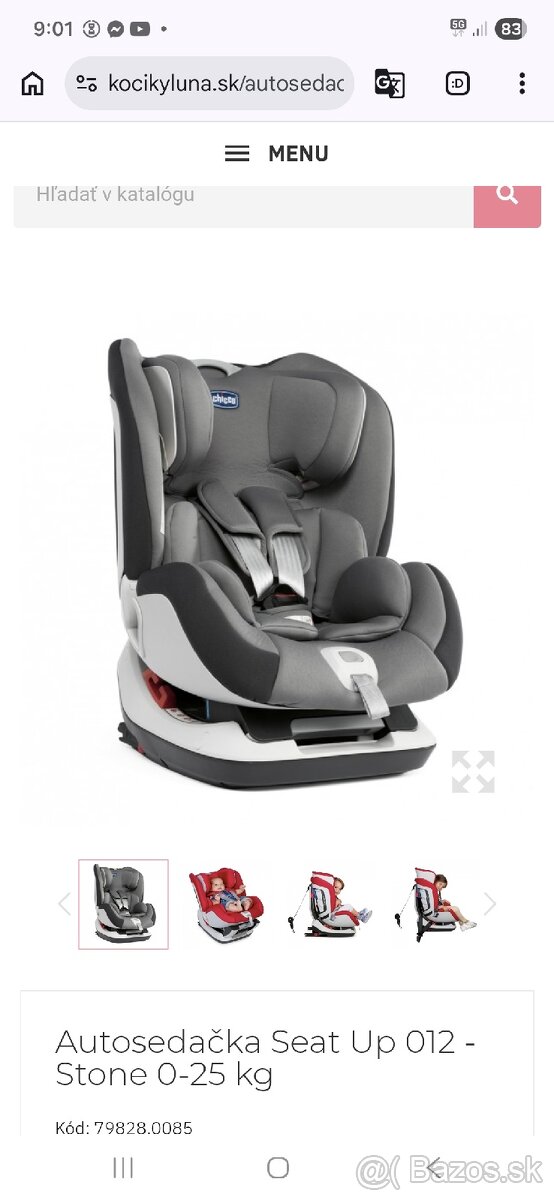 Autosedačka Chicco seat up 0-25 k - 2