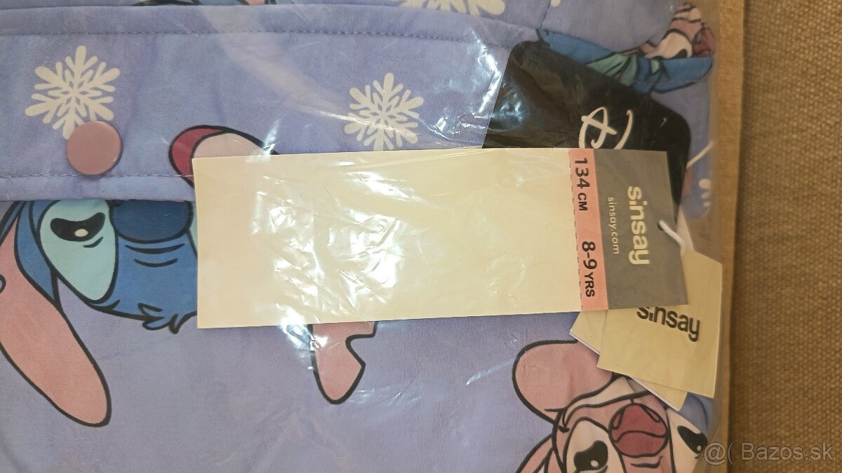 Detská zimná puffer bunda Stitch - 2