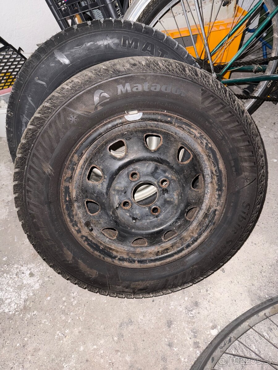 Disky 4x100 + zimné penu 165/70 R13 79T - 2