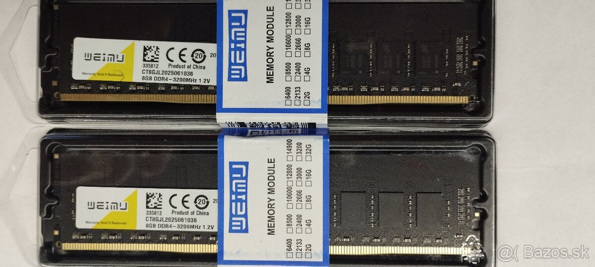 Nové nerozbalené DDR3 1600mhz až 96GB+2x8Gb DDR4 - 2