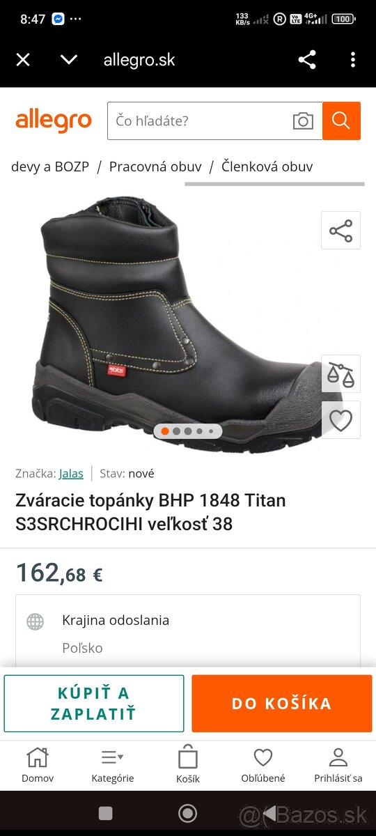 Pracovné topánky zváracké - 2