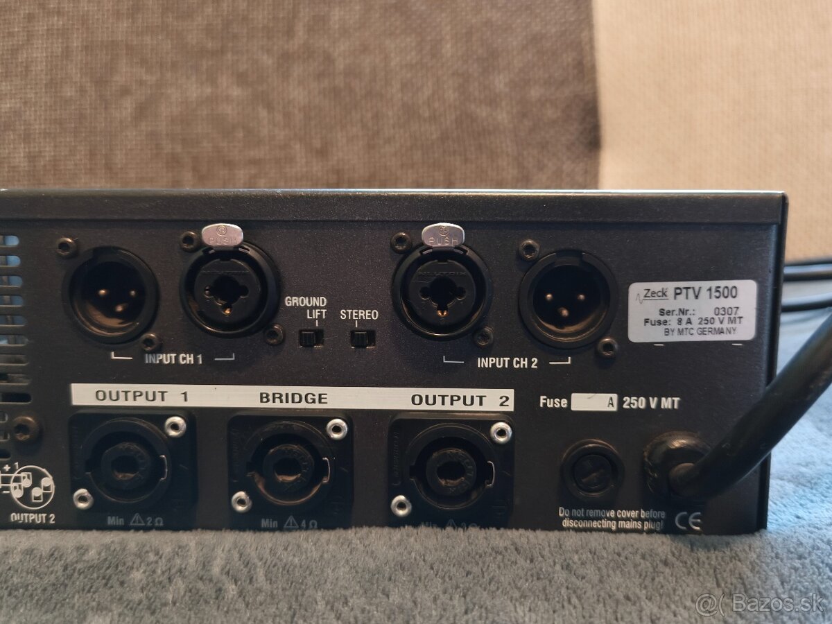 Dynacord D-12,Zeck ptv 1500 - 2