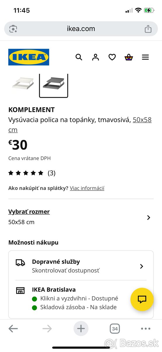 Vysúvacia polica ikea - 2