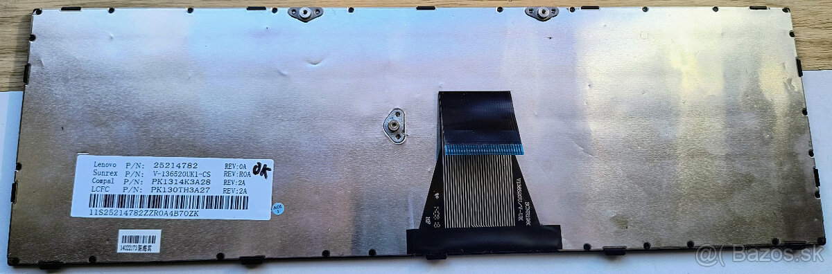 Klávesnica Lenovo 25214782 CZ - 2