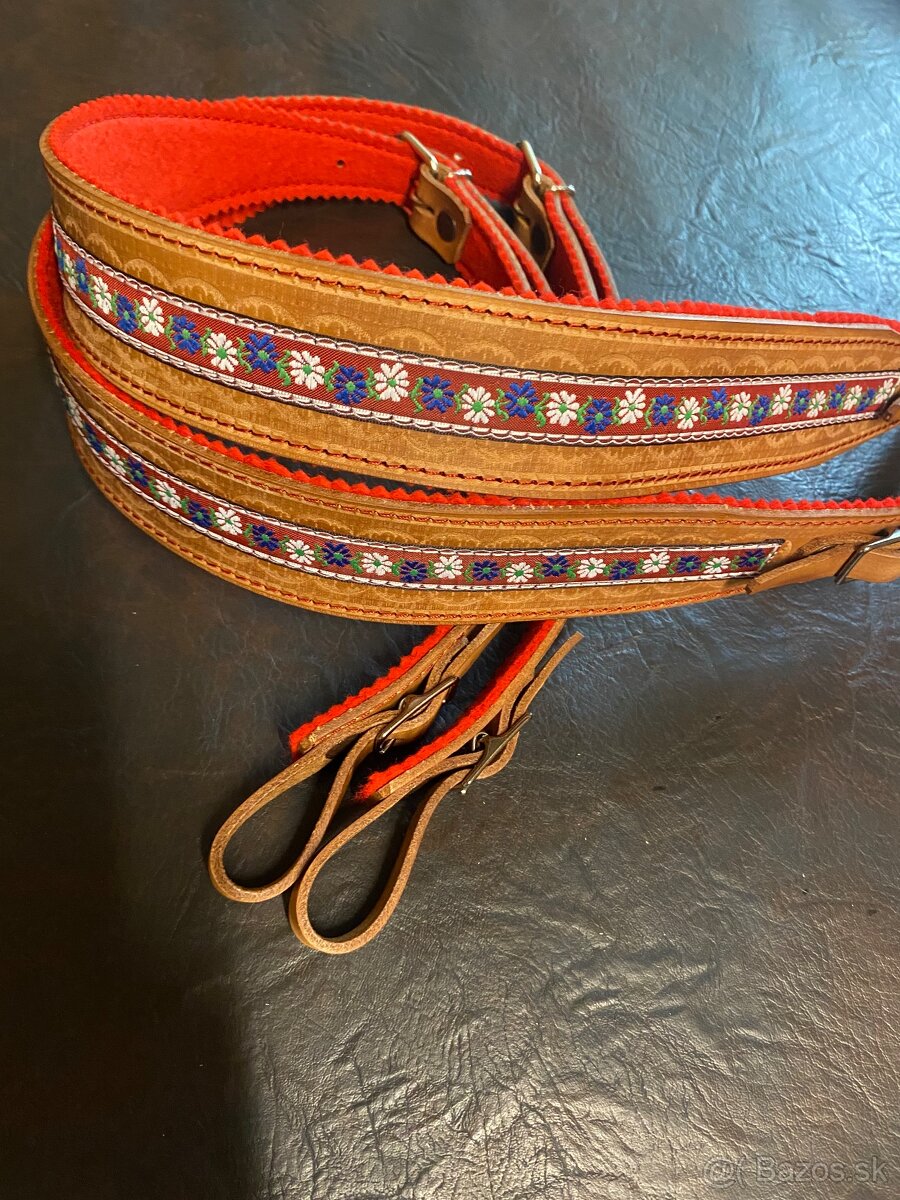 Predám kožené remene na heligónku. - 2