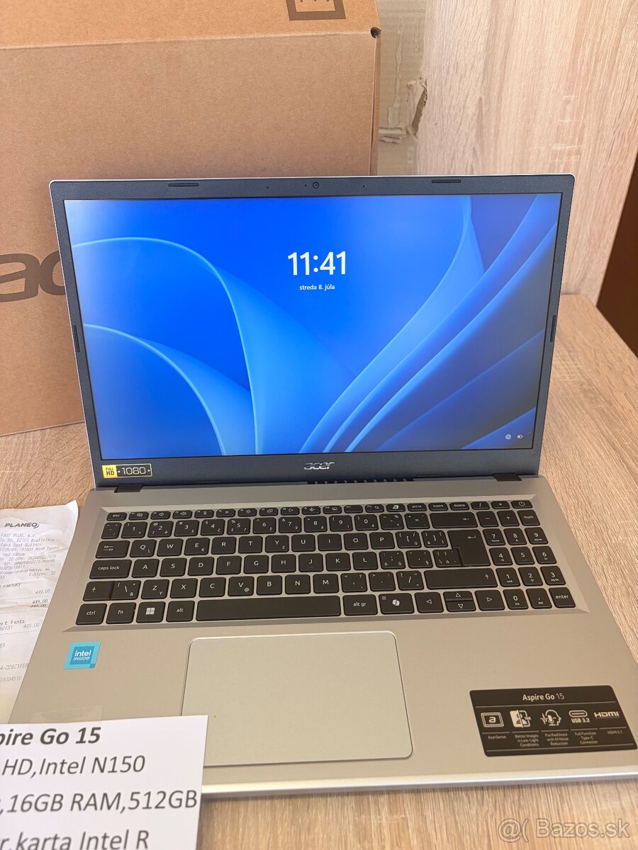 Acer Aspire Go 15 NX.J46EC.002 v záruke - 2