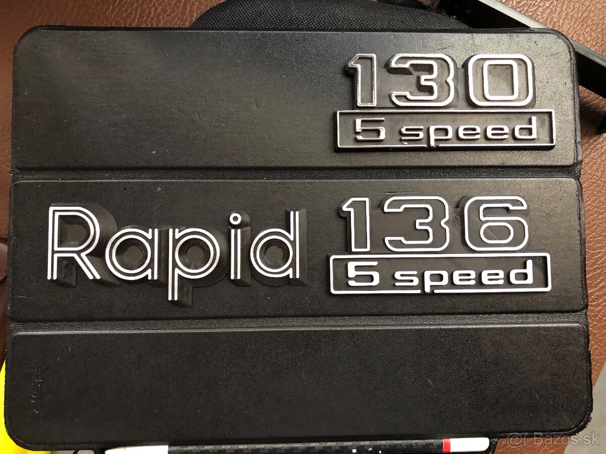 Retro znak - Škoda Rapid 136/135/130 5 speed - 2