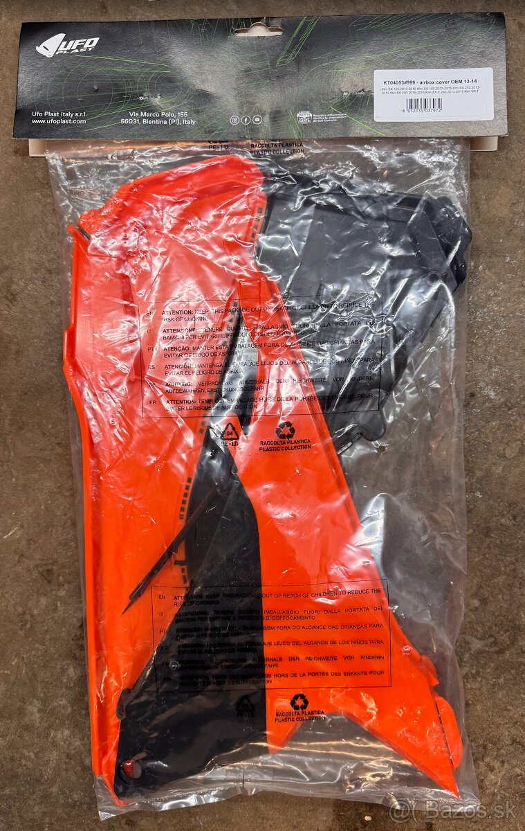 Predám NOVÉ kryty airboxu KTM SX - SXF 2013-2016 - 2