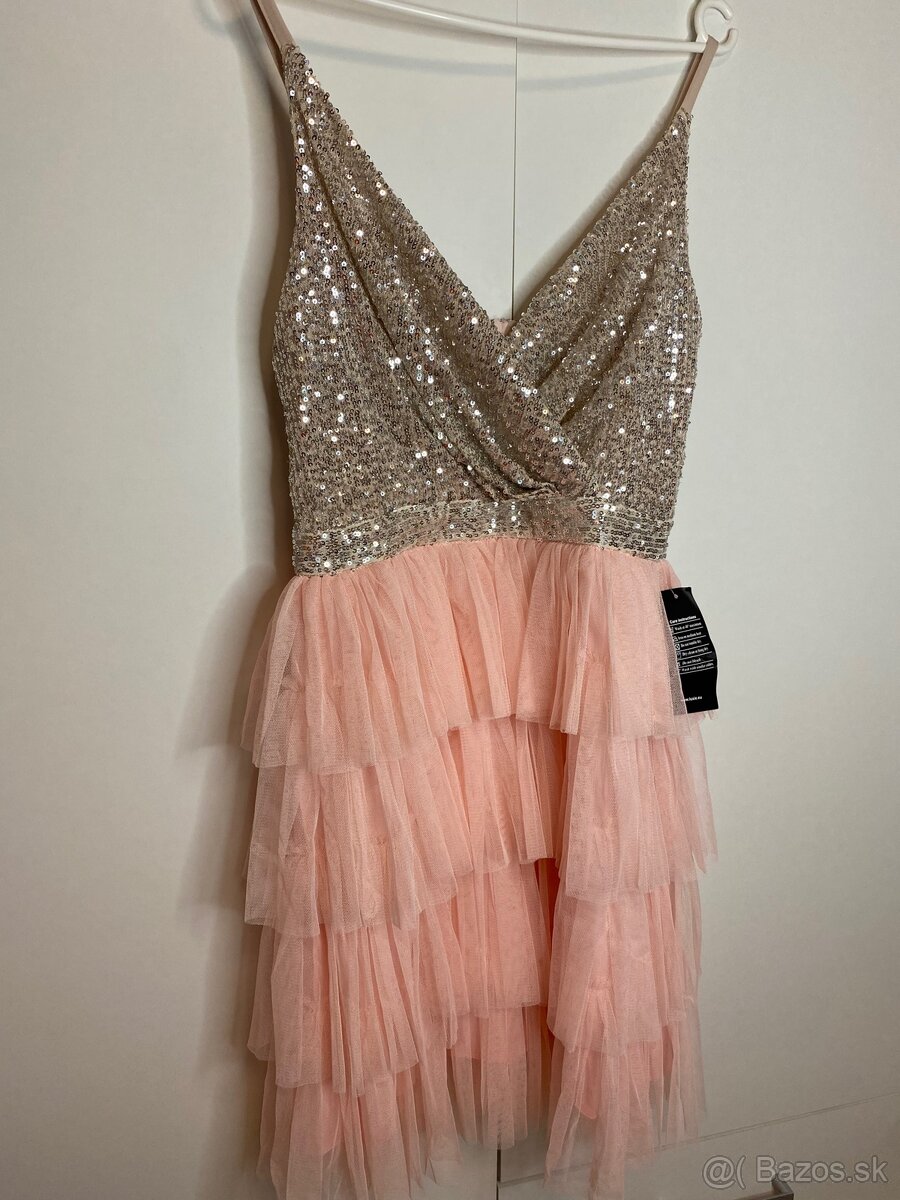 Krátke spoločenké šaty, veľ. S, s vysačkou - 2