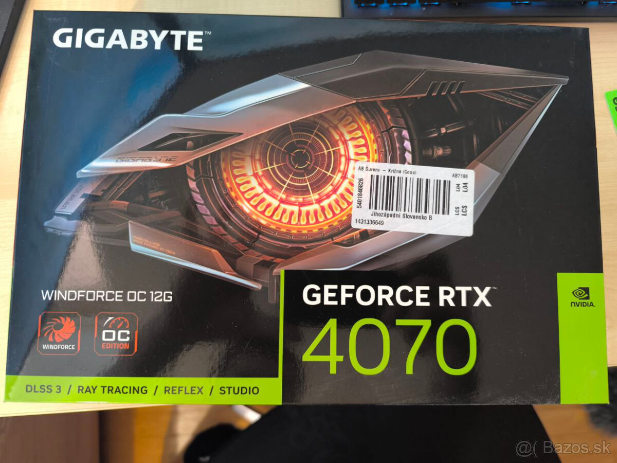 Nepouzivana RTX GIGABYTE GeForce RTX 4070 WINDFORCE OC 12G - 2