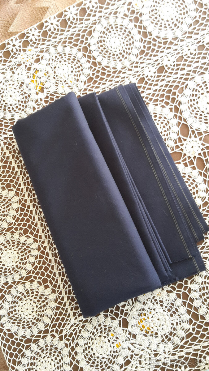 Bavlnený čierny ZAMAT - 2