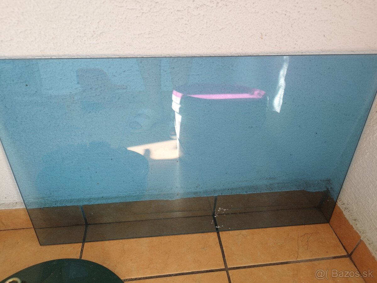 Modrá sklenená polica - 2