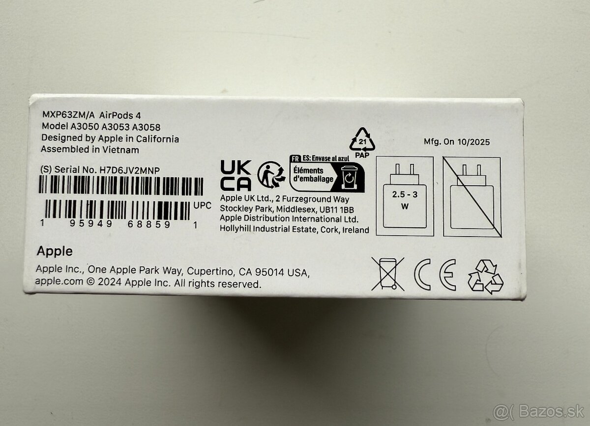 Apple Airpods 4 - originál - 2