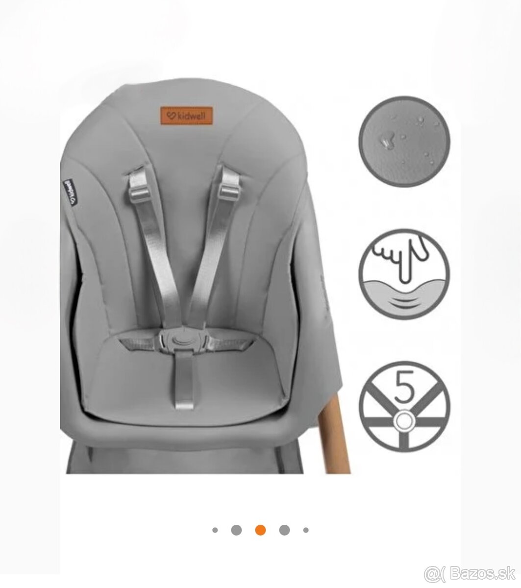 Jedálenska stolička Kidwell 2v1 - 2