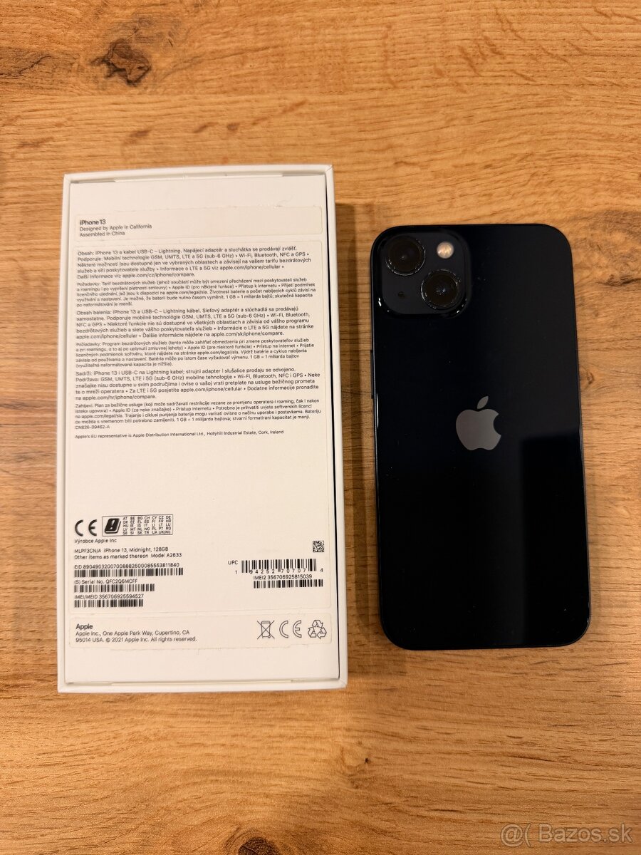 iPhone 13, 128gb midnight - 2