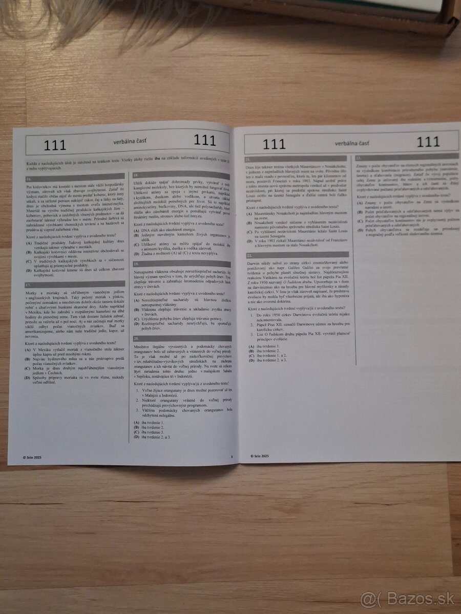 VŠP cvičný scio test - 2