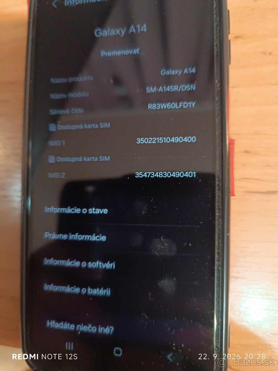 Samsung A14 a Xiaomi 15C - 2