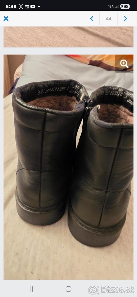 Rikier panske zateplene čižmy 40ky - 2