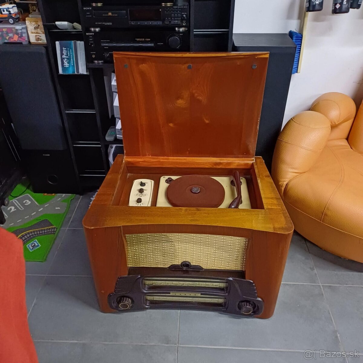 Tesla Tábor 2 – rádio + gramofón, neodskúšané - 2