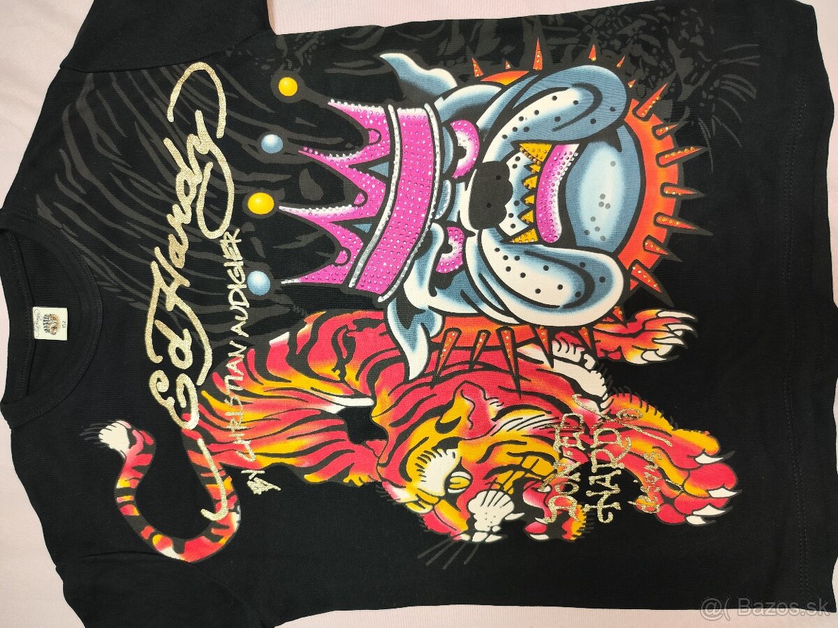 Nové čierne tričko detské 152 Ed Hard - 2