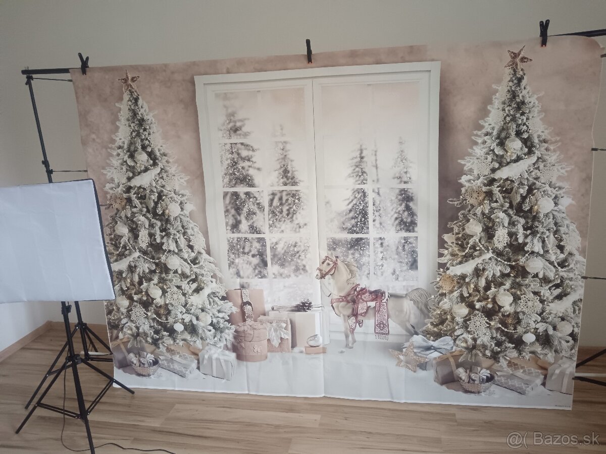 Stojan + osvetlenie + stativ + platna - 2