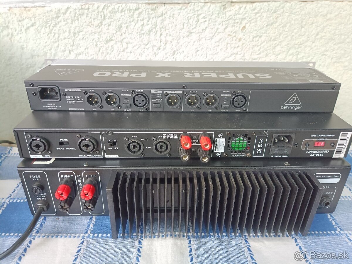 Výkonový case zosilnovače 2x600 + 2x300 W - 2