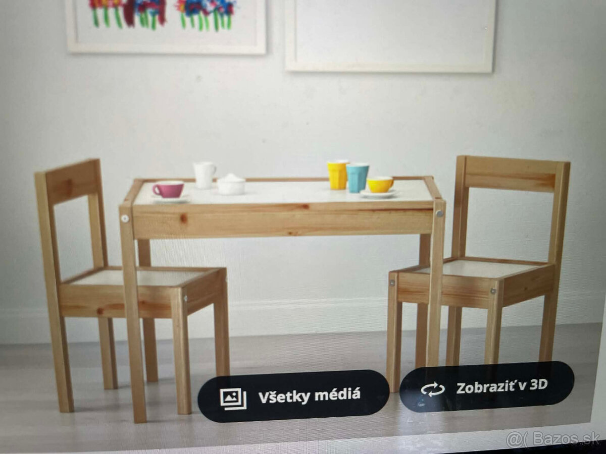 Detský stolík a dve stoličky - 2