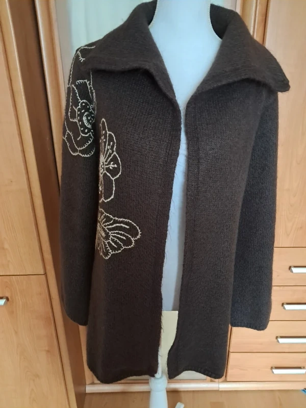 dámsky hnedý kabát - 2