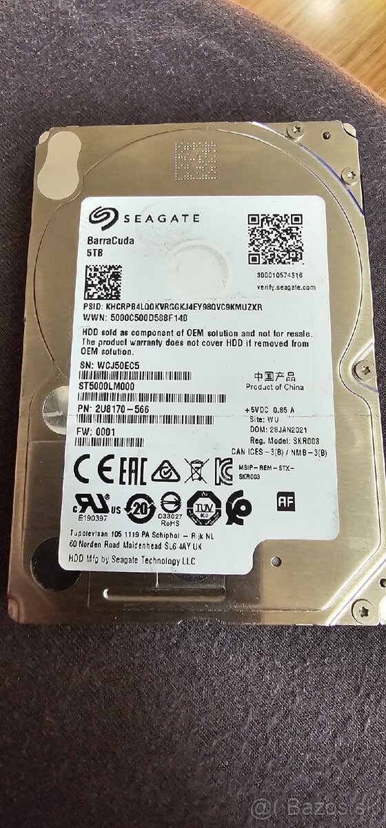 Predam hdd 5tb a ssd 960gb - 2