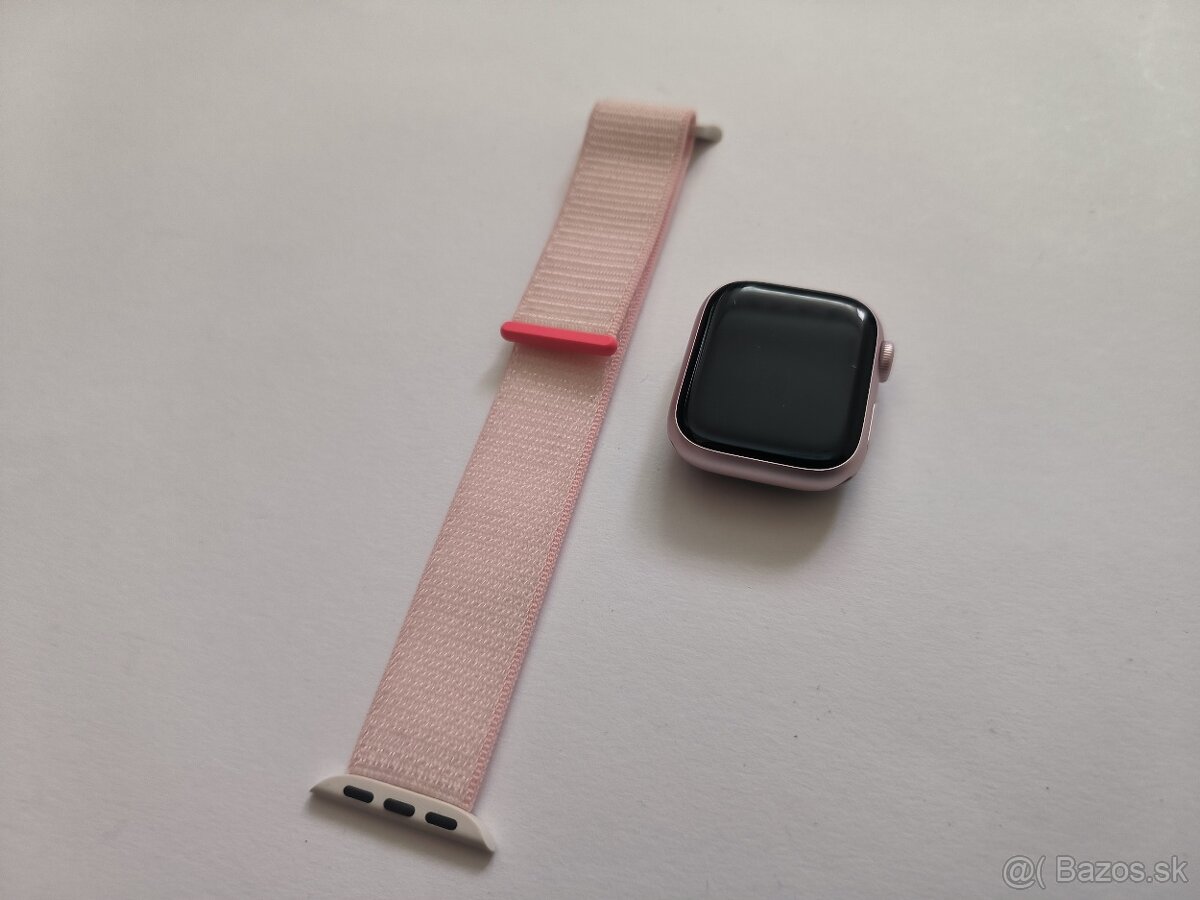 apple watch 9 45mm Pink / Batéria 90% - 2