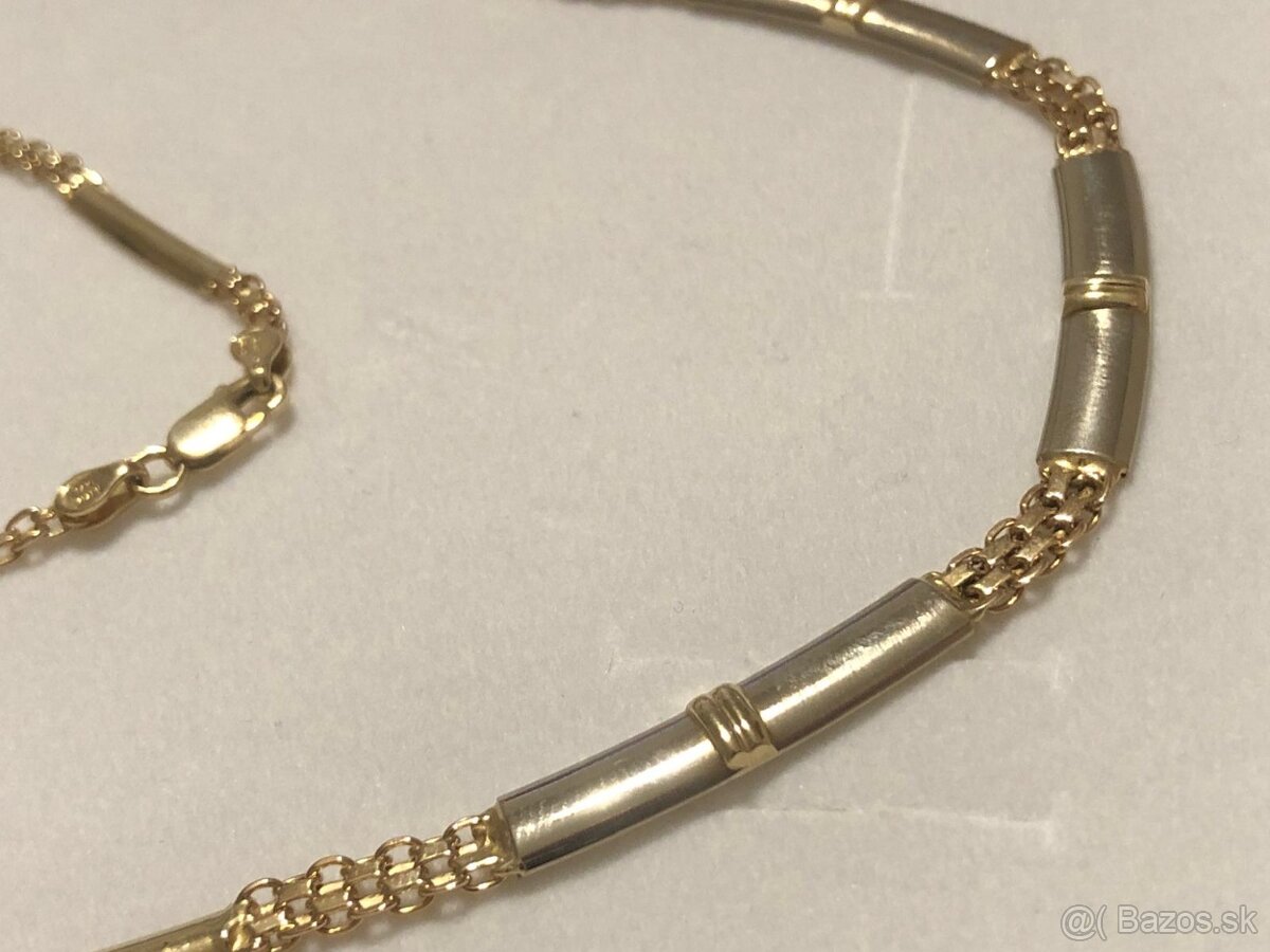 dámska zlatá retiazka - náhrdelník 14 kt zlato - 2