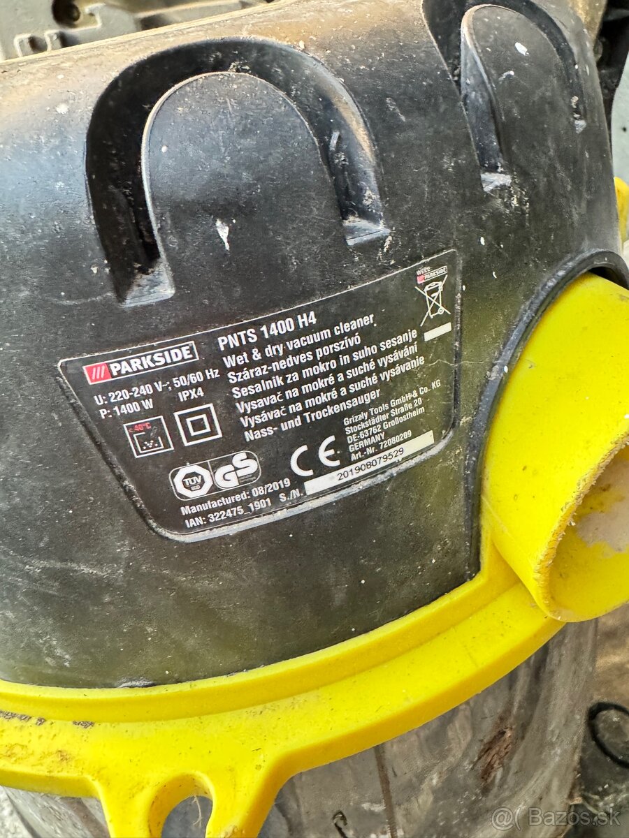 Vysávač na mokré a suché vysávanie PARKSIDE PNTS 1400 H4 - 2