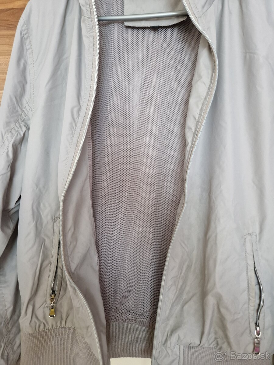 Pánska prechodná podšitá sivá bunda veľ. M - 2