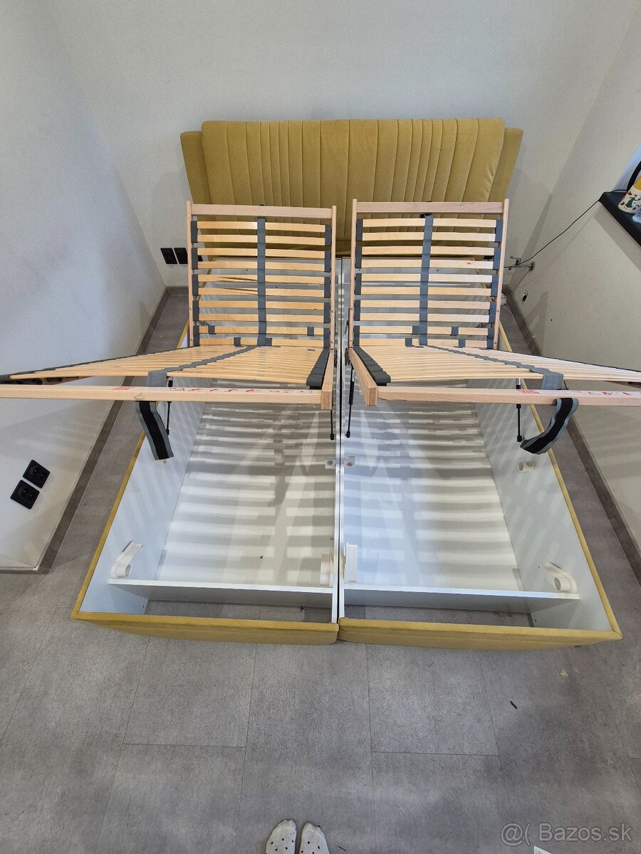 Predám manželskú posteľ 160x200 - 2