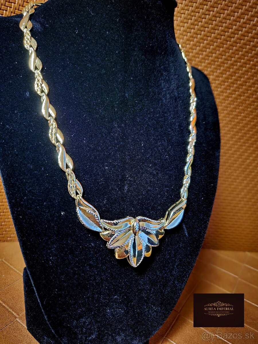 Elegantný Pozlátený Náhrdelník 50cm - 2