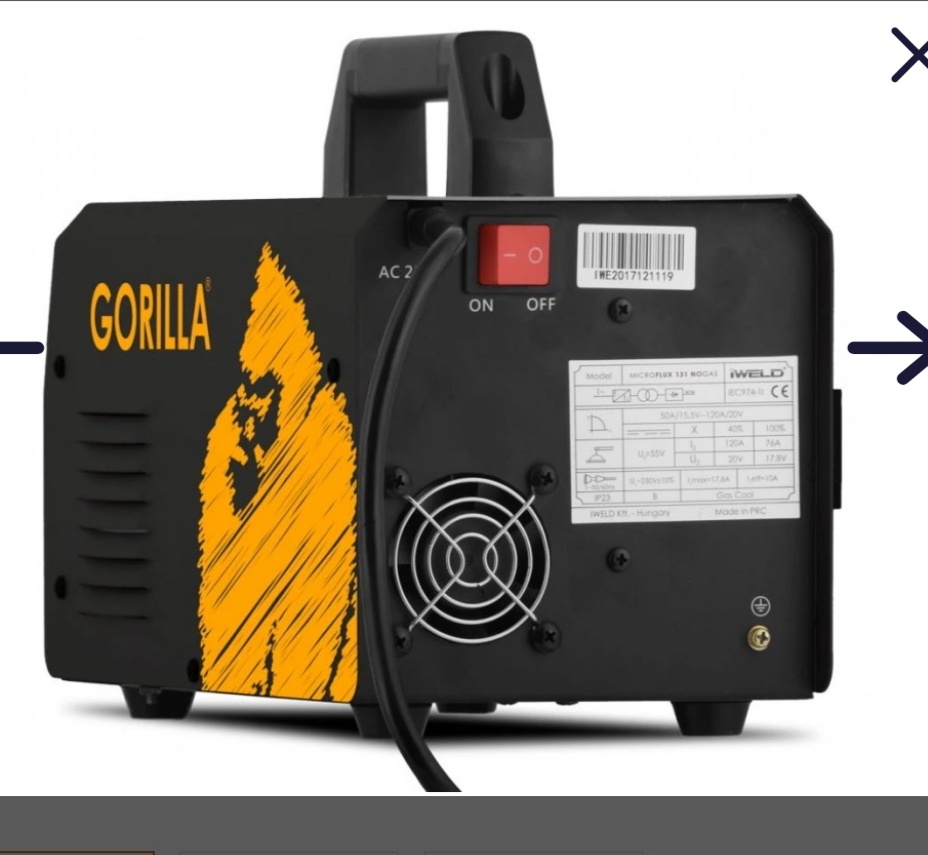 Zváračka i-weld gorilla 131microflux - 2