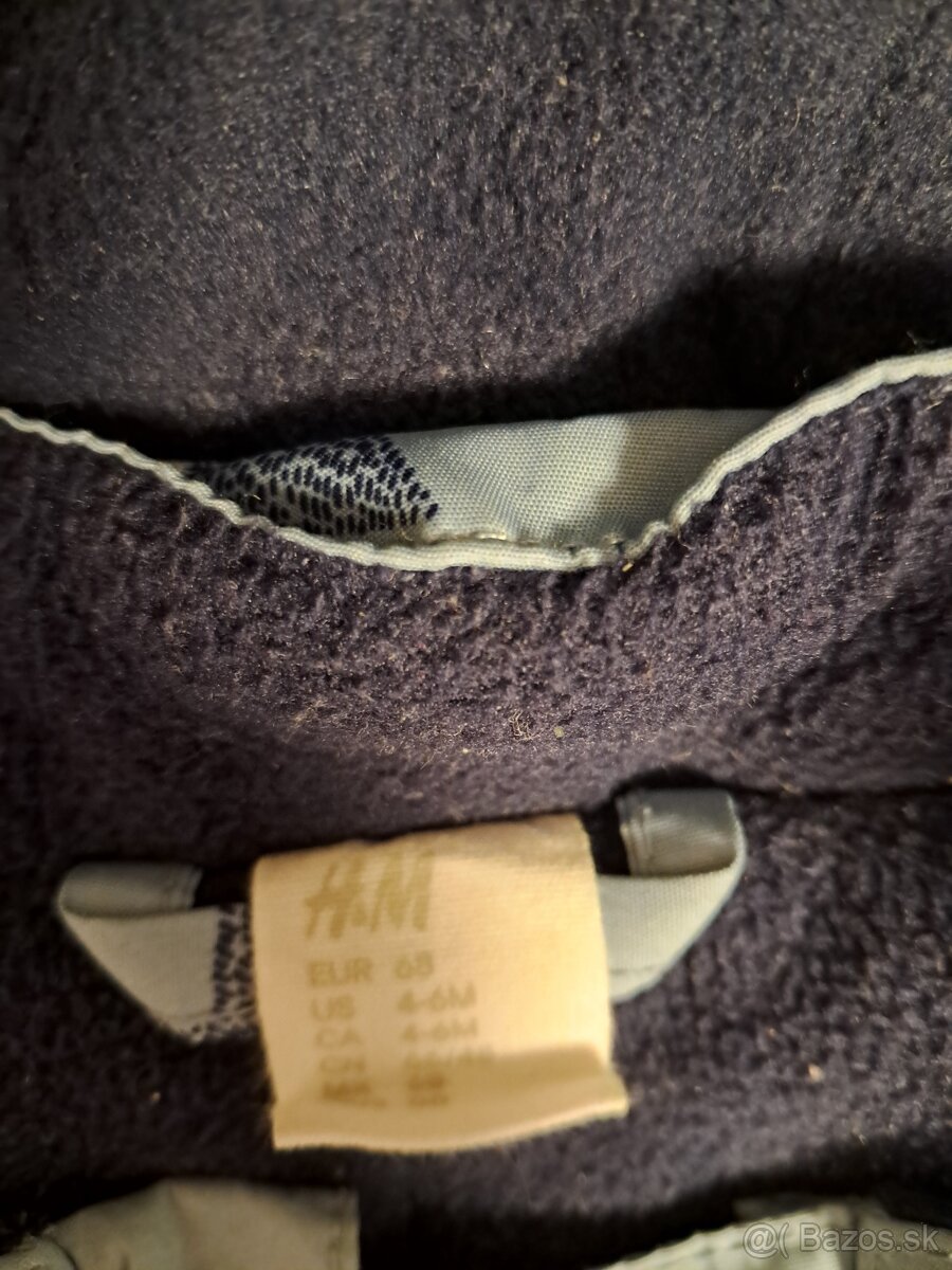 Zimna bunda - modrá 68 - 2