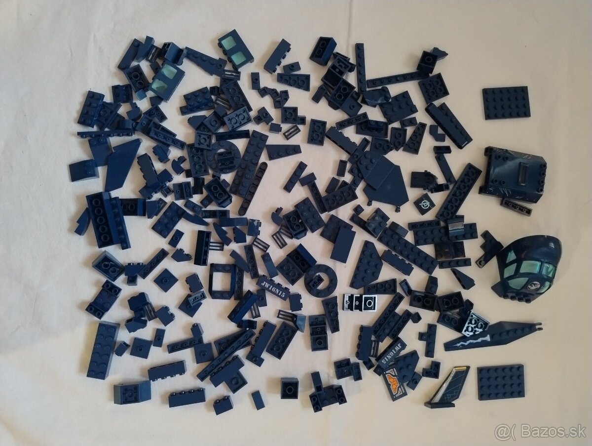 Originálne LEGO kocky - modrá 899 g - 2