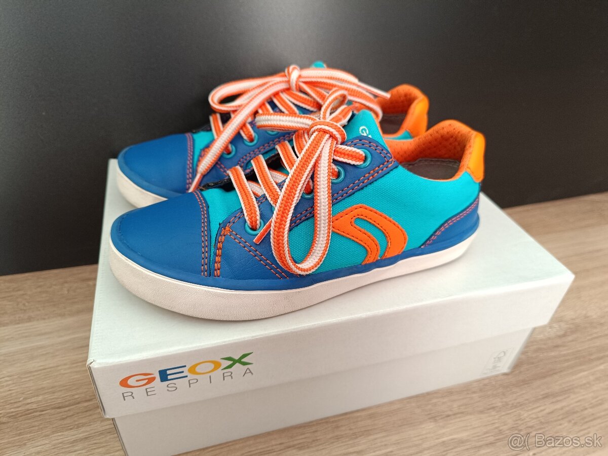 GEOX detské tenisky /plátené - textil+koža/ - 2