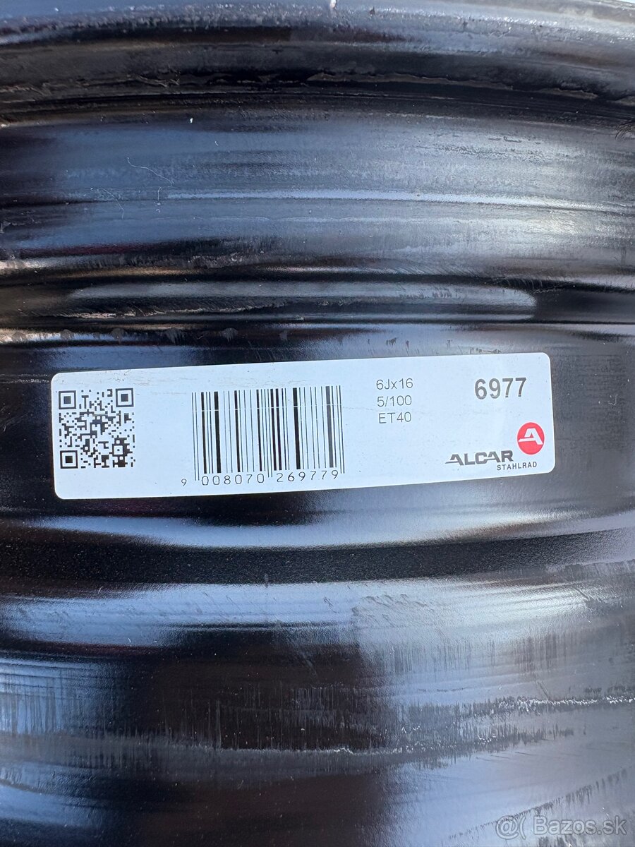 Plechové disky R16 5x100 - 2