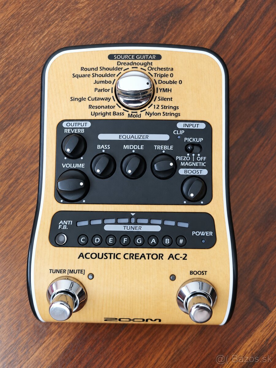 Predám gitarový predzosilňovač Zoom AC-2 - 2