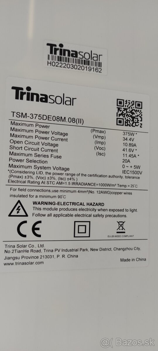 Solárny panel 375W - 2