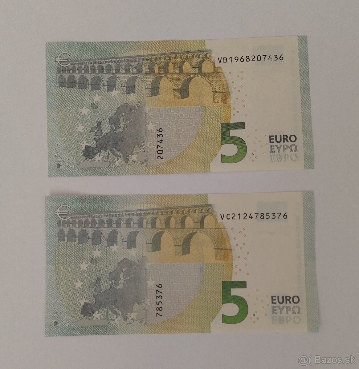 2ks 5 euro bankovky 2013 - 2