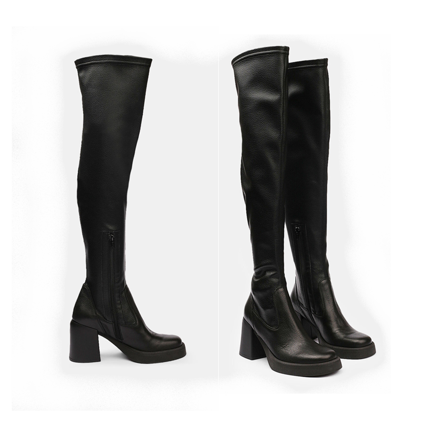 Kožené čižmy BAŤA nad kolená v.40 - NOVÉ - 2