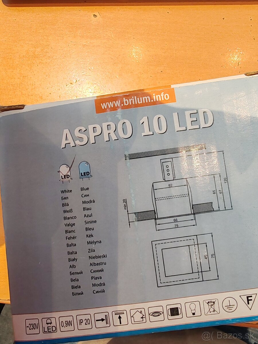 BRILUM LED zapustene svetlo Aspro 14 led - 2