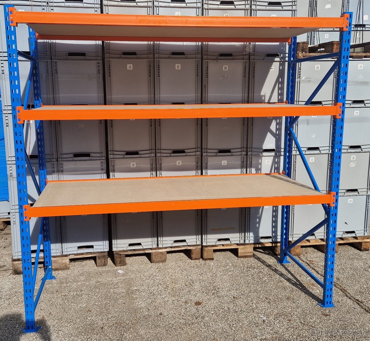 Priemyselný policovy regal výška regálu 200cm a 250cm. - 2